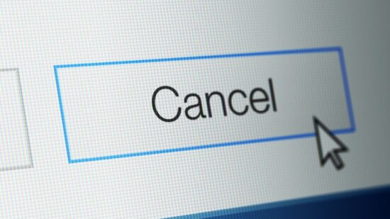 click to cancel button computer Shutterstock_337846148
